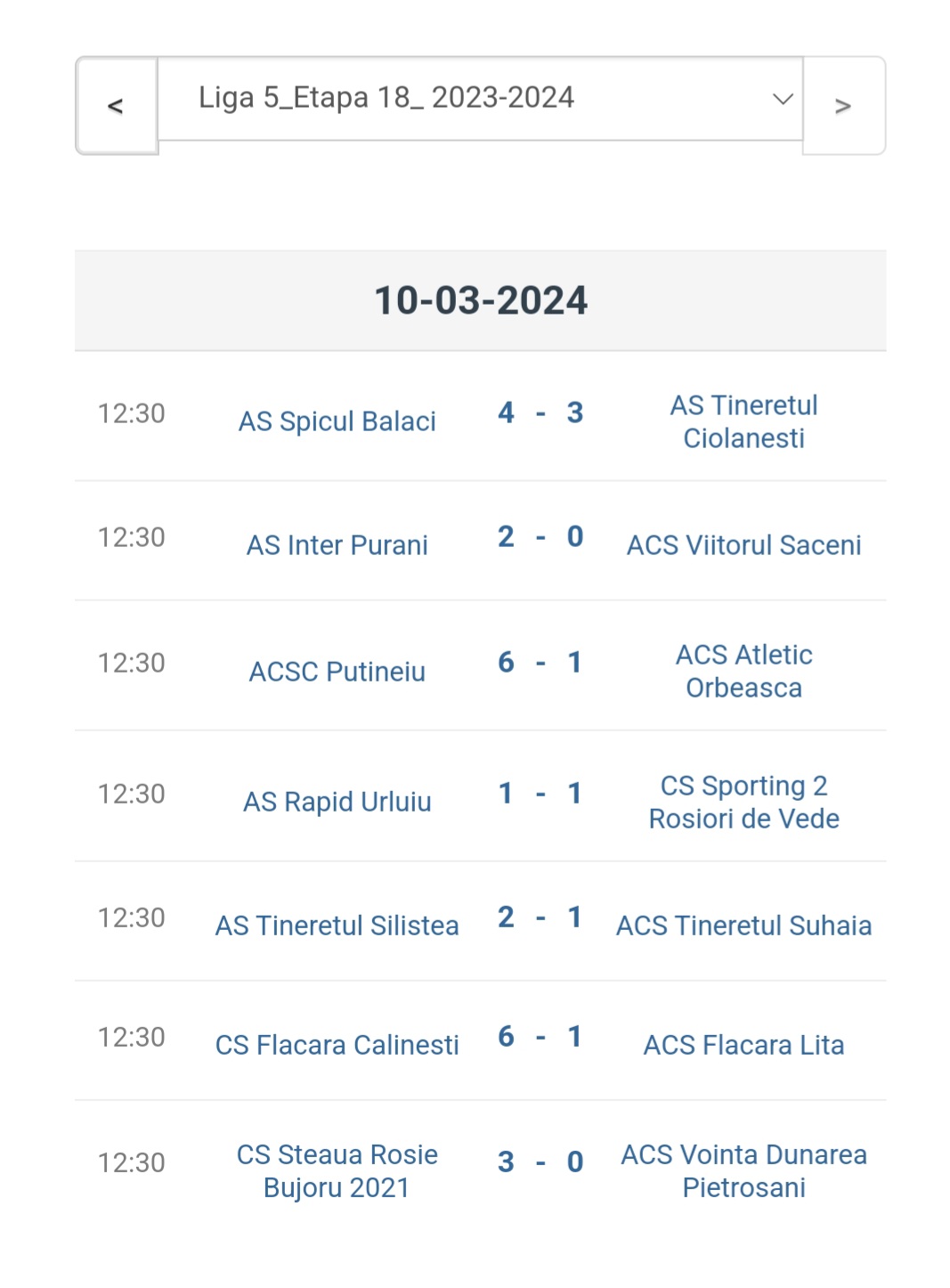 Liga 3 | Rezultatele etapei a 6-a | ACSO Filiasi este noul lider in Seria 6 - 